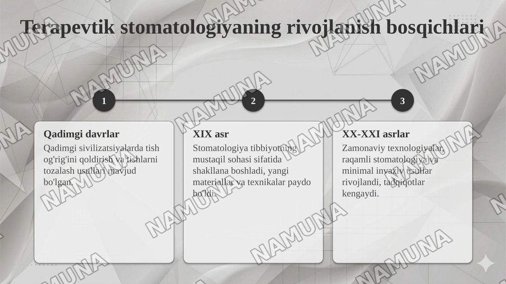 Terapevtik stomatologiya vazifalari, uning tibbiy ta’limdagi orni — 5-slayd