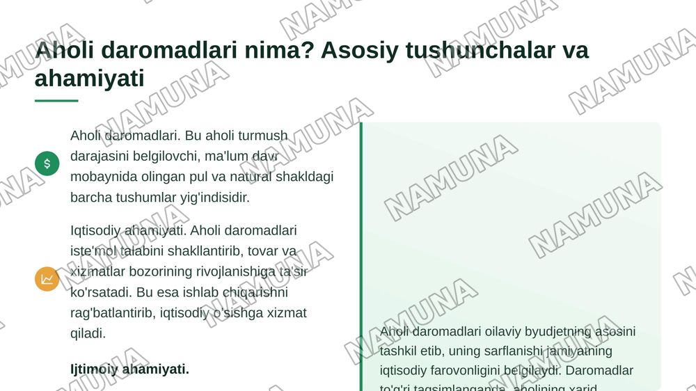 Aholi daromadlari — 3-slayd
