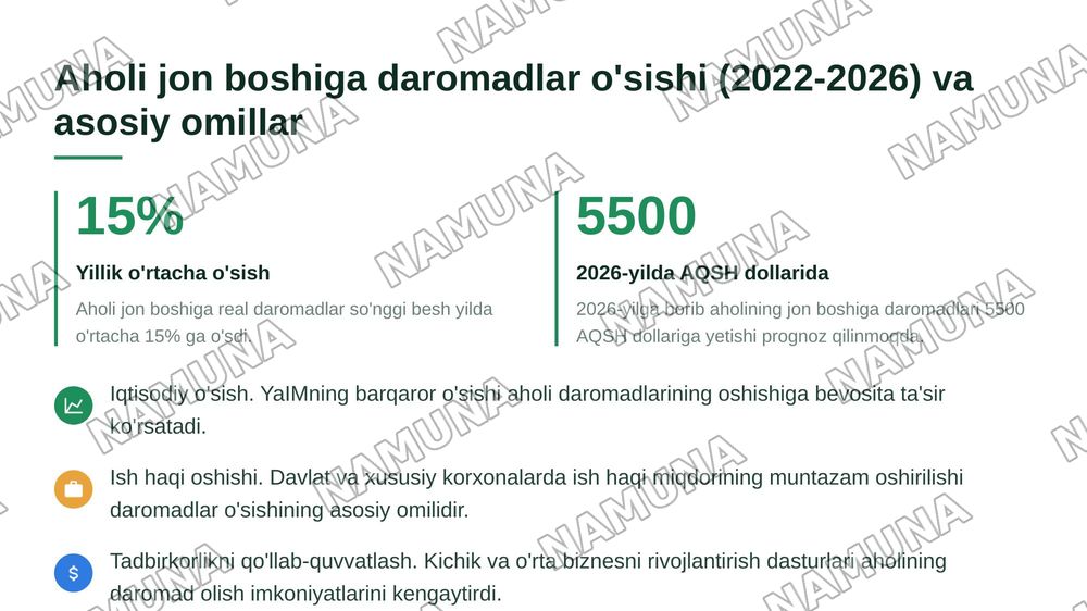 Aholi daromadlari — 6-slayd