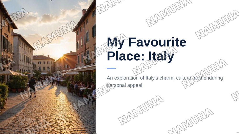 my favourite place (italy) — 1-slayd