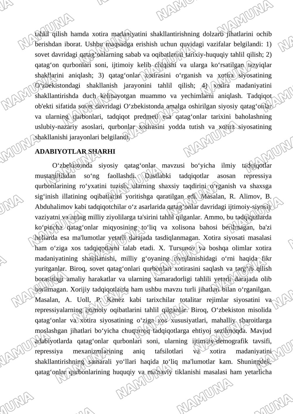 Qatag'on qurbonlari — 2-varaq
