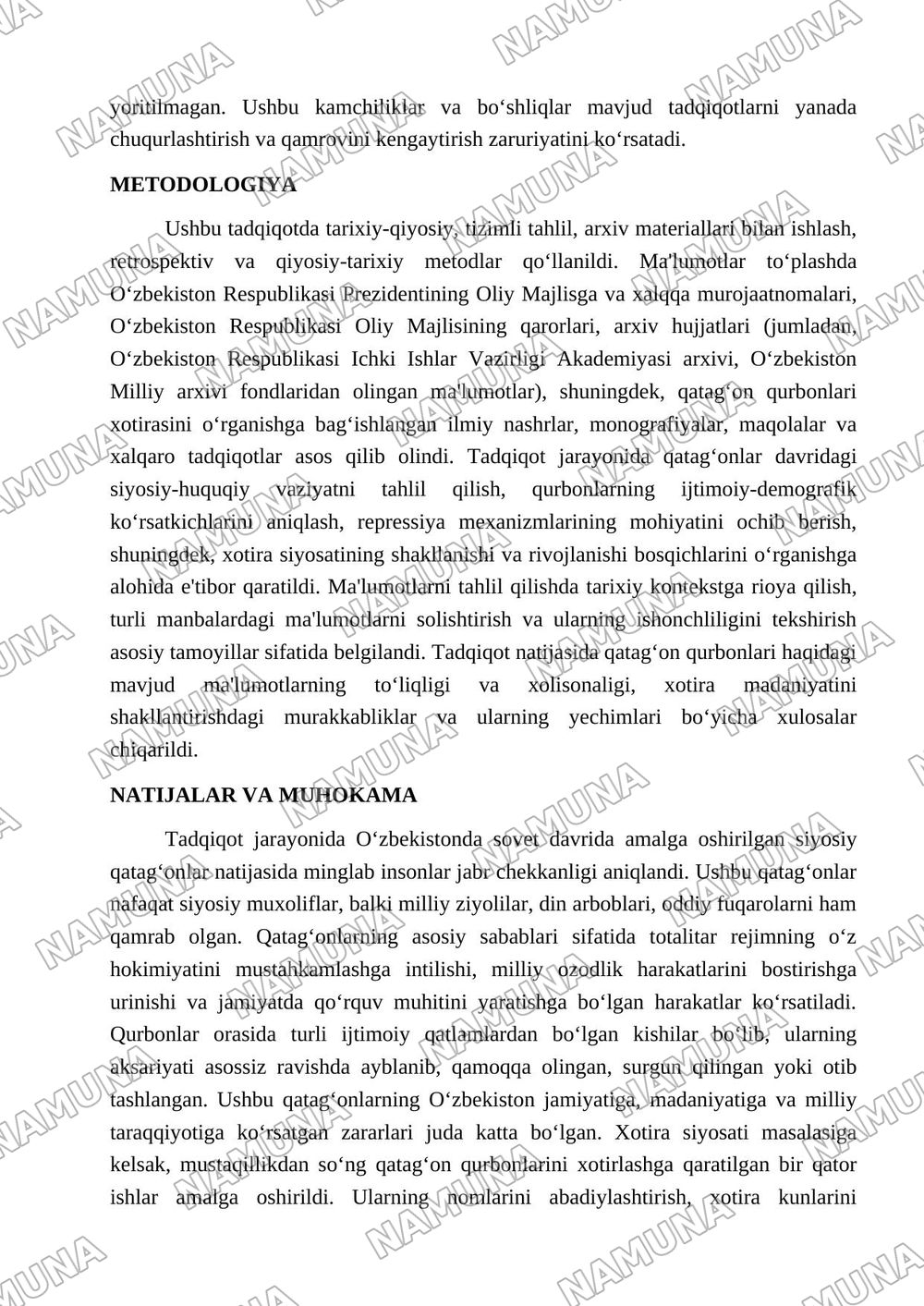 Qatag'on qurbonlari — 3-varaq
