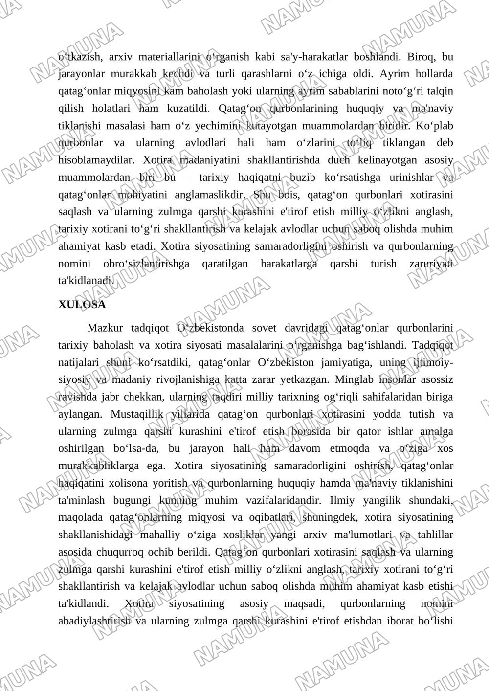 Qatag'on qurbonlari — 4-varaq