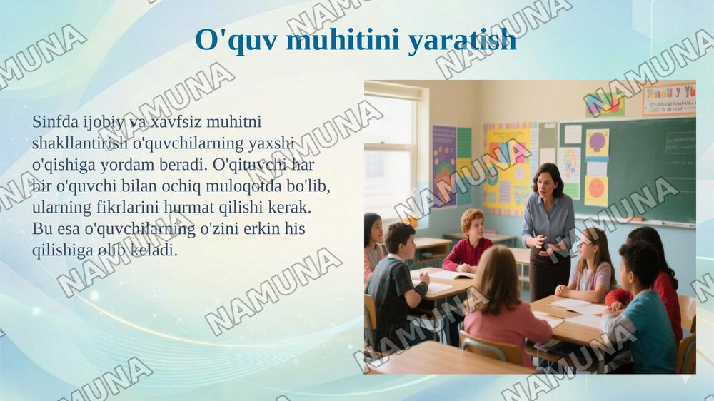 Mavzu: Sinf boshqarishding pedagogik va psixologik asoslari. — 5-slayd