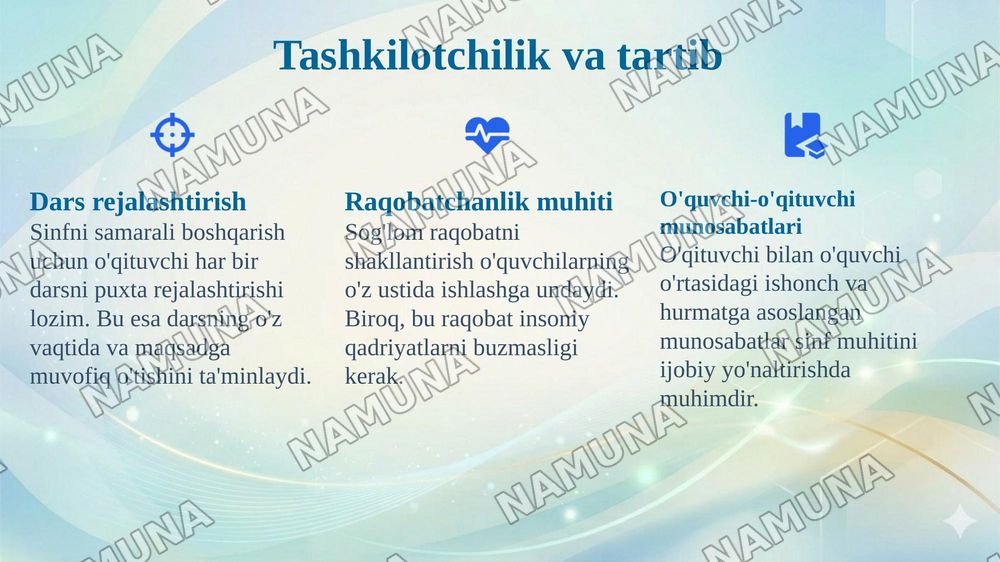 Mavzu: Sinf boshqarishding pedagogik va psixologik asoslari. — 7-slayd