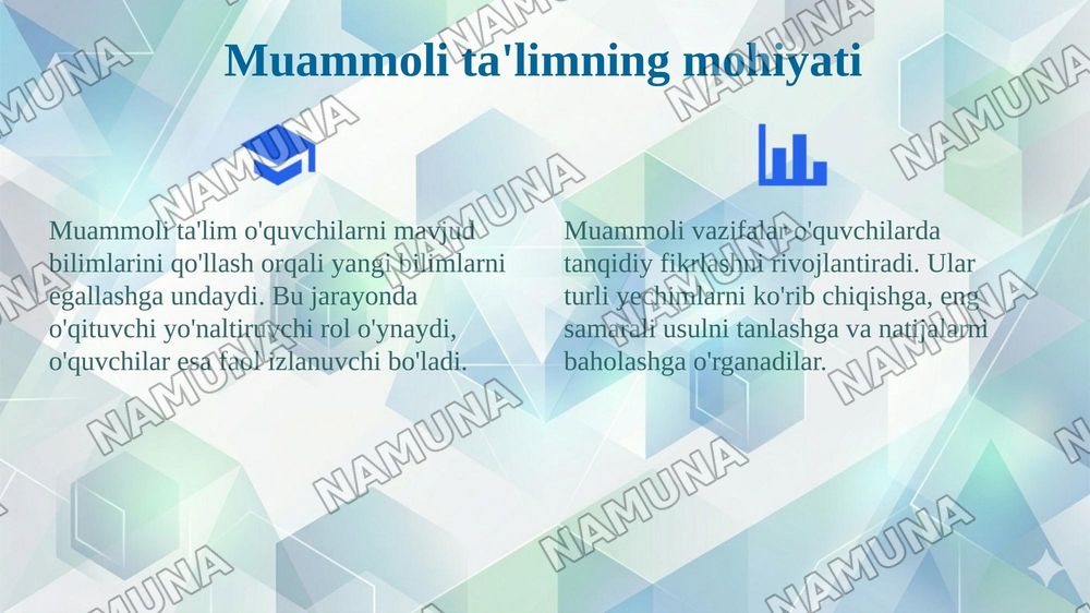 Muammoli ta’lim texnologiyasi va informatika darslari — 4-slayd
