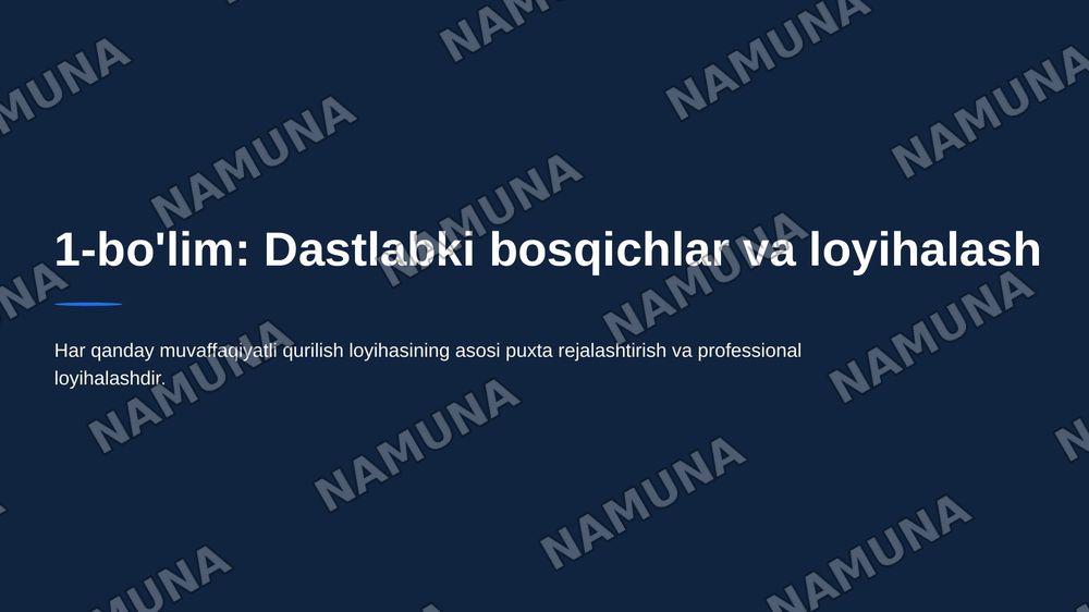 Bino va inshootlar qurilishi bosqichlari — 4-slayd