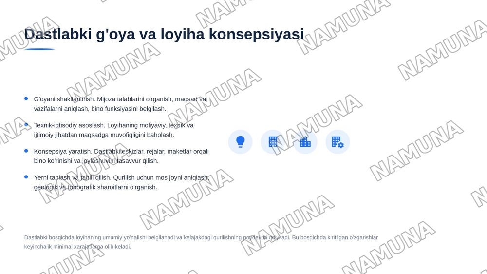 Bino va inshootlar qurilishi bosqichlari — 5-slayd