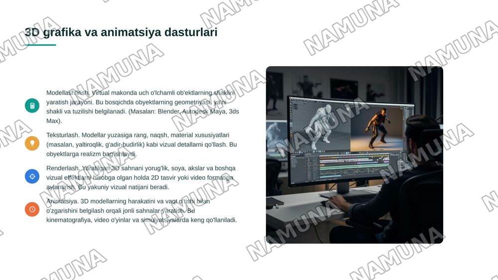 Kompyuter grafikasining boshqa turdagi dasturlari haqida. — 5-slayd